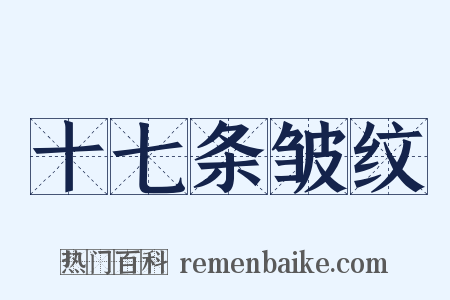 十七条皱纹是什么意思的图片